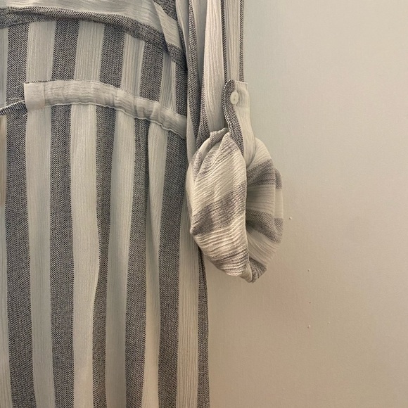 Passport tunic, short dress or coverup. Size M. Tie at waist. Blue/Gray… - Picture 5 of 6